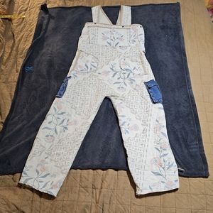 Vintage quilted adjustable overalls
